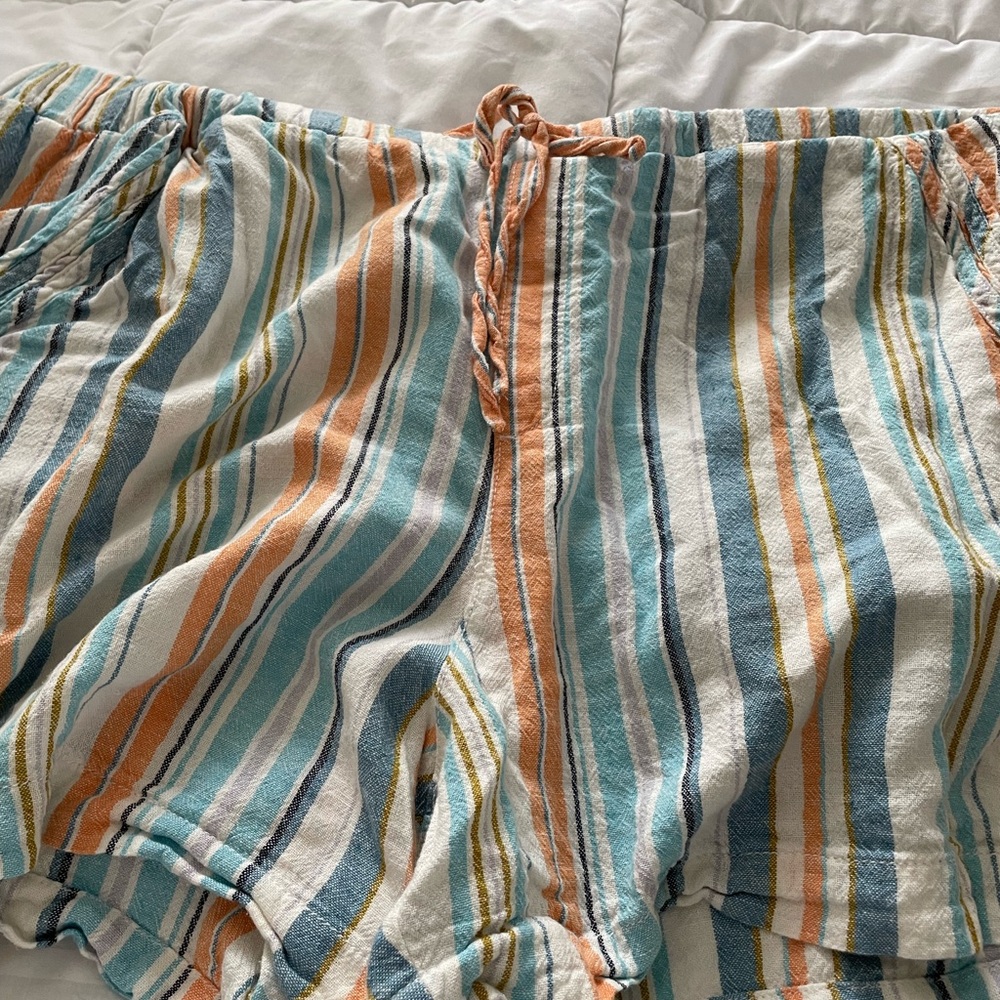 Briggs Ladies Linen short  TEAL - Picture 4 of 4